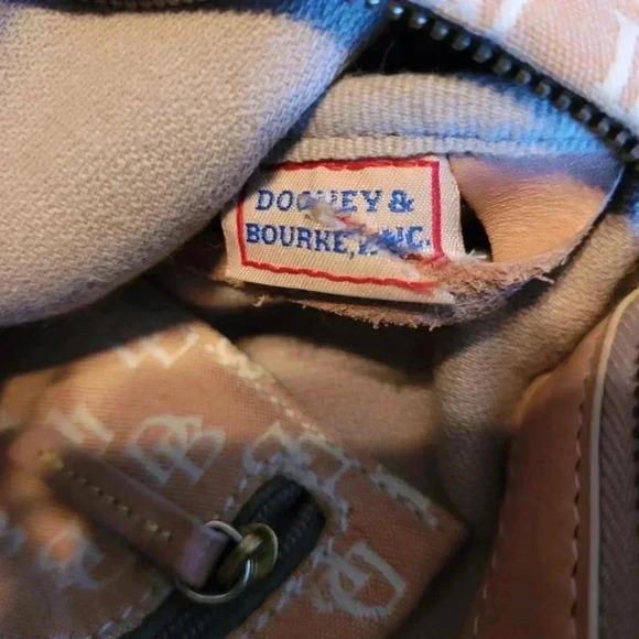 Dooney & Bourke Beige Monogram Shoulder Bag - Picture 8 of 10